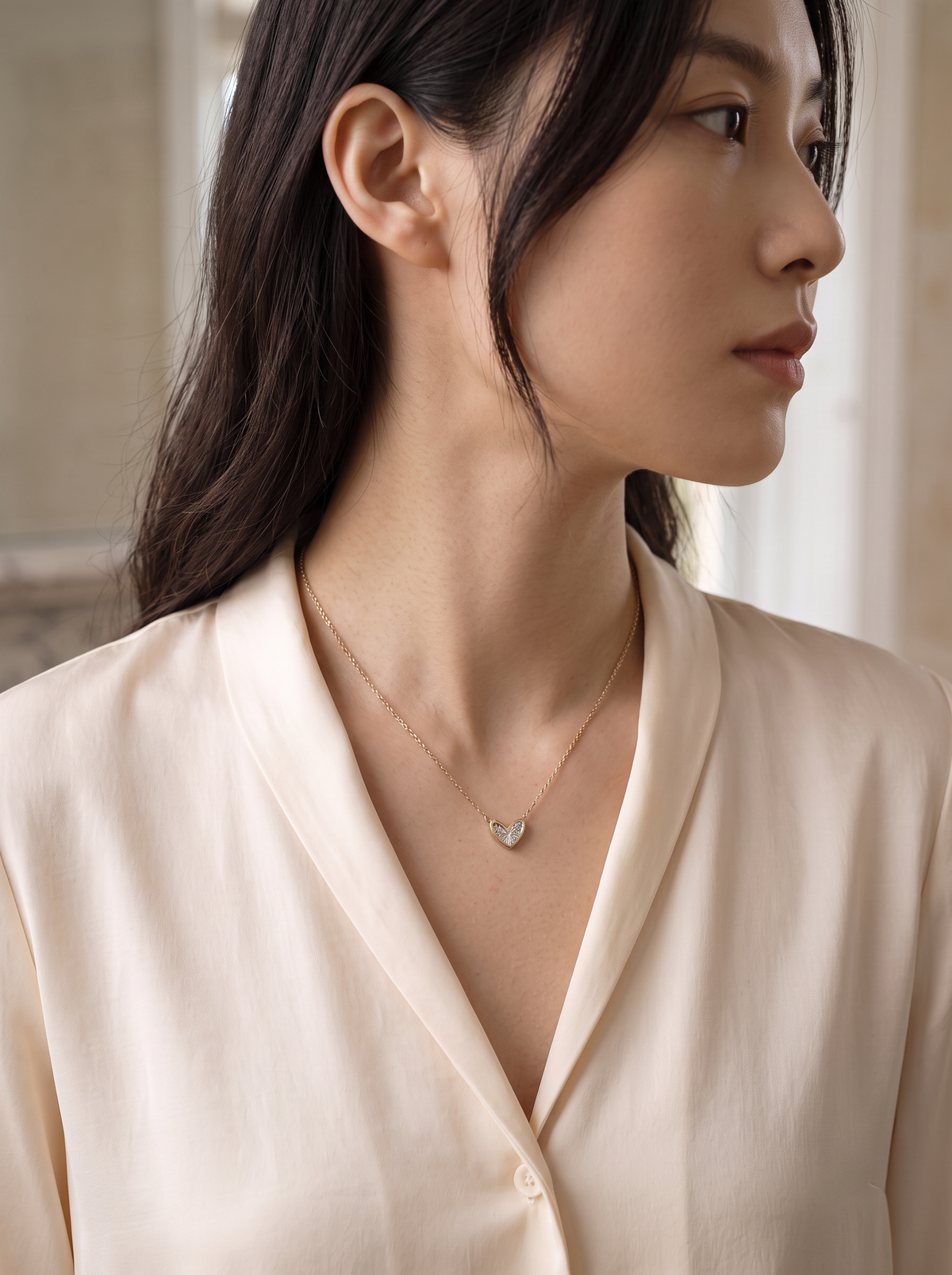 Layered Heart Necklace