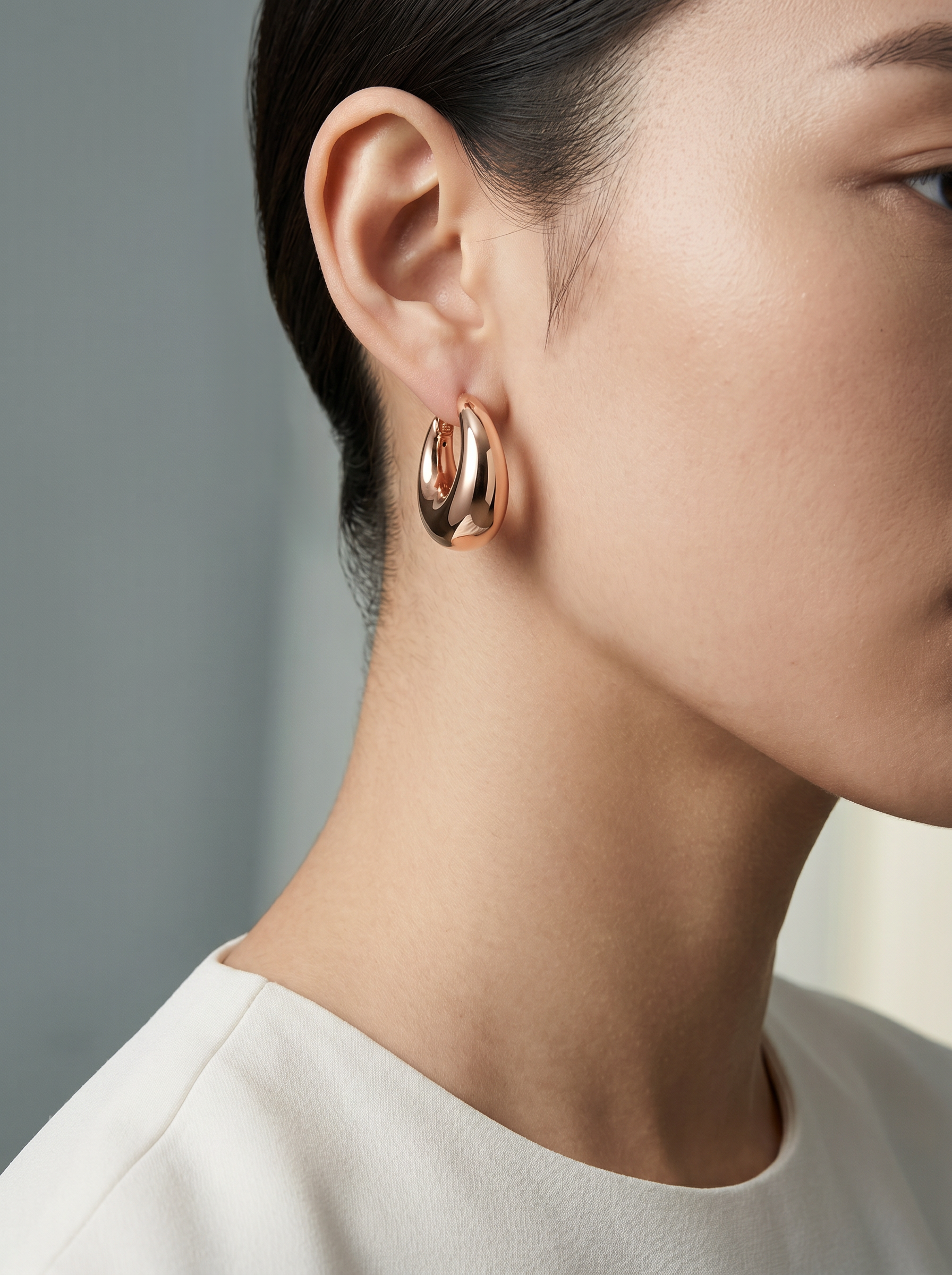 Sculpted Hoops Earrings