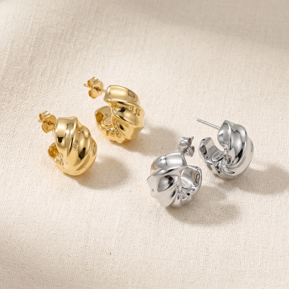 Croissant Studs Earrings