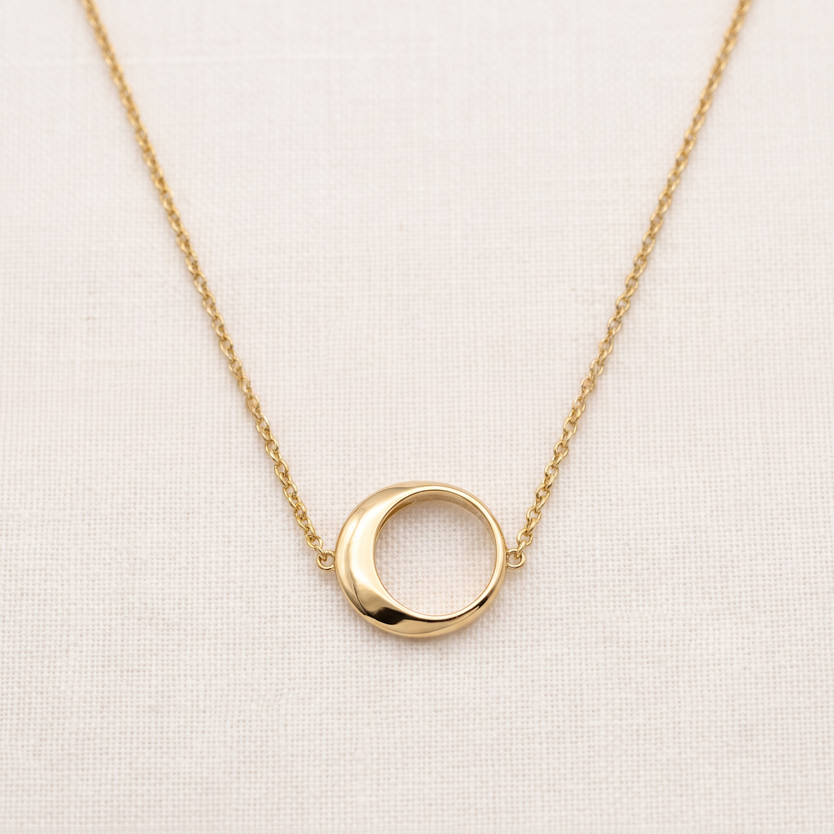 Sculpted Circle Necklace