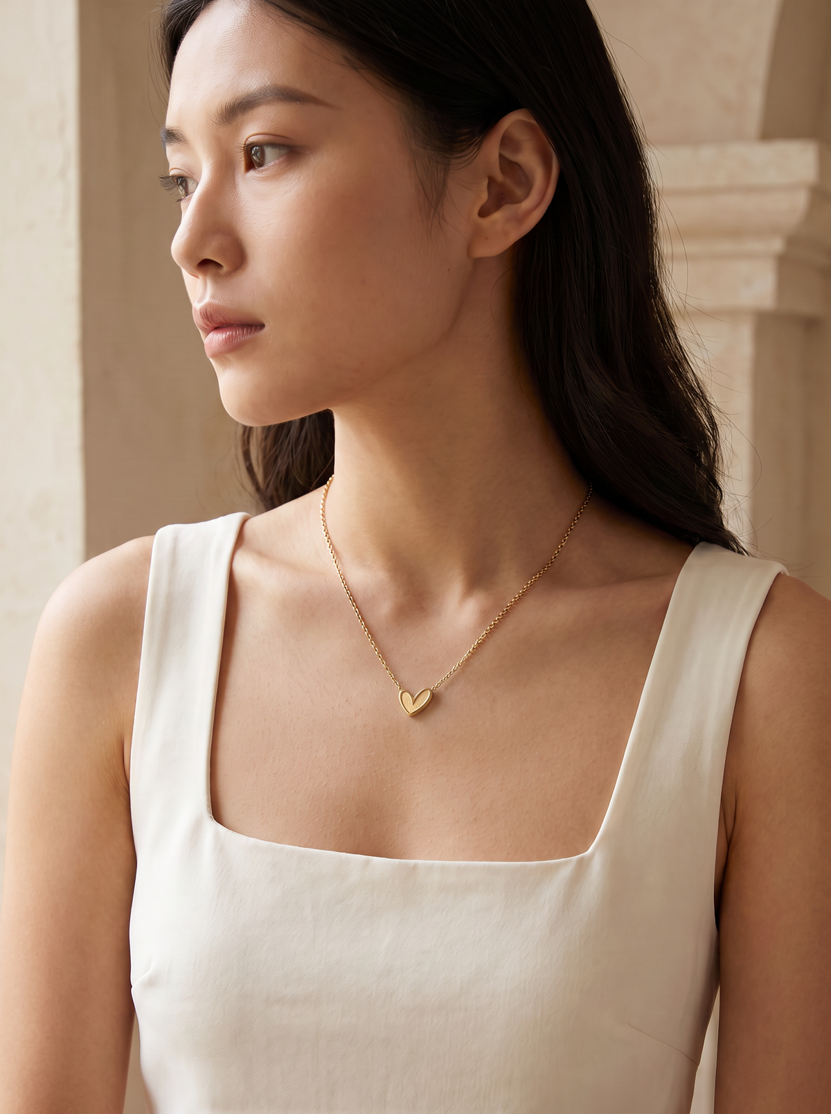 Layered Heart Necklace