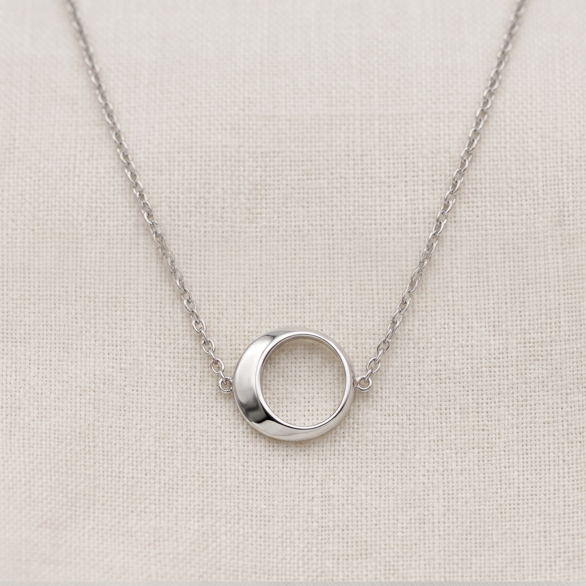 Sculpted Circle Necklace