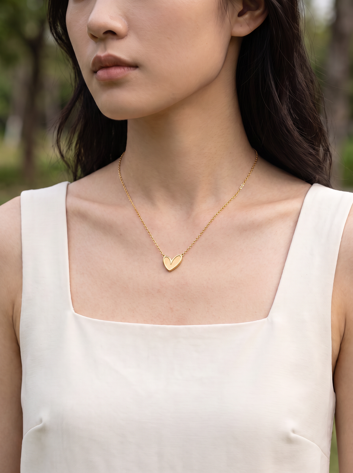Layered Heart Necklace
